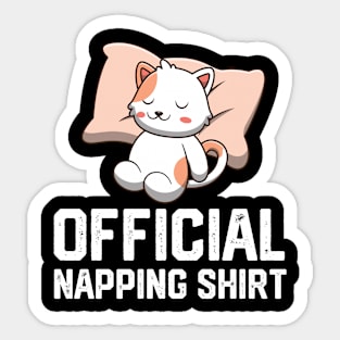 official napping shirt Sticker